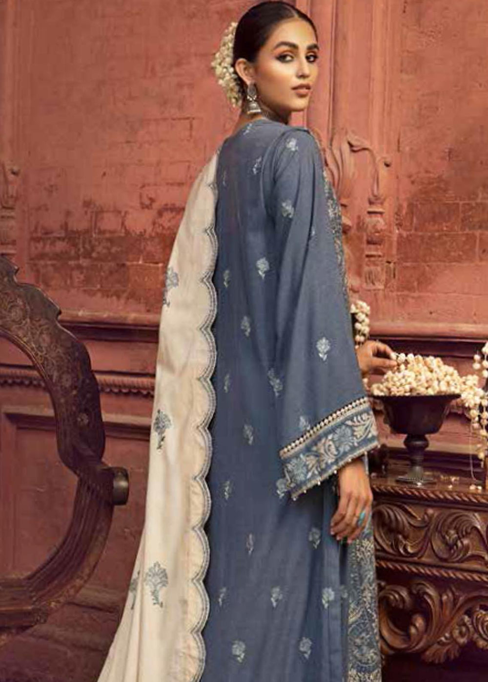Gul Ahmed Fancy Yarn Suits Unstitched 3 Piece GA22UW AP-22006 - Winter Collection