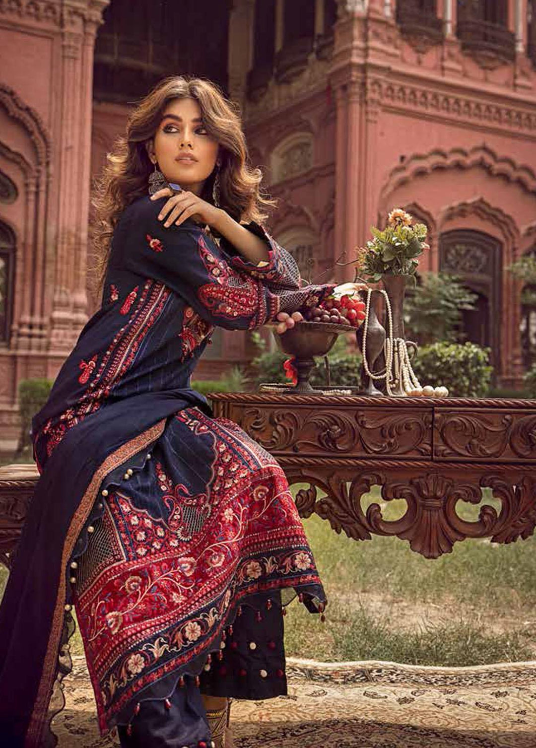 Gul Ahmed Fancy Khaddar Suits Unstitched 3 Piece GA22UW AP-22007 - Winter Collection