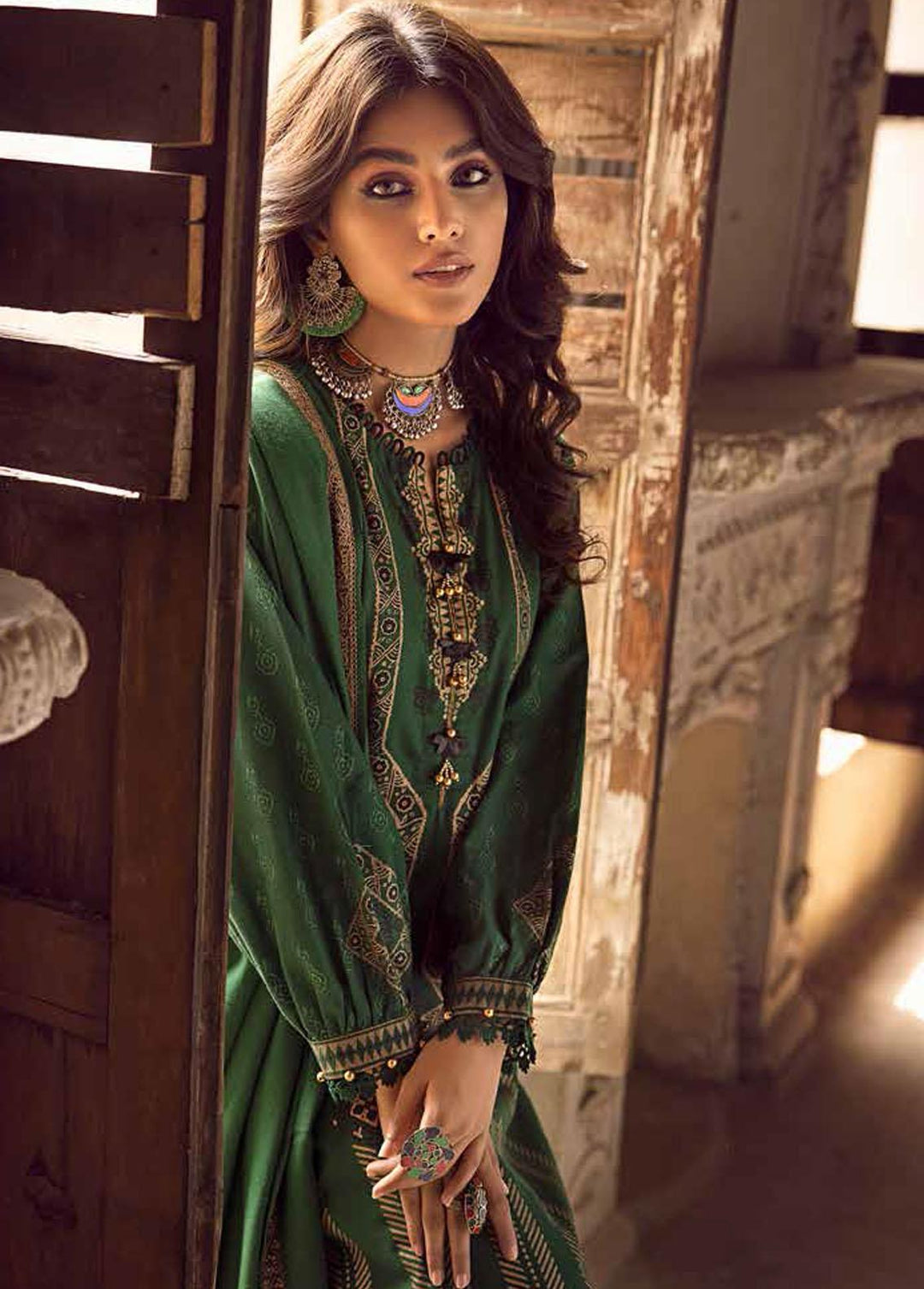 Gul Ahmed Fancy Khaddar Suits Unstitched 3 Piece GA22UW AP-22010 - Winter Collection