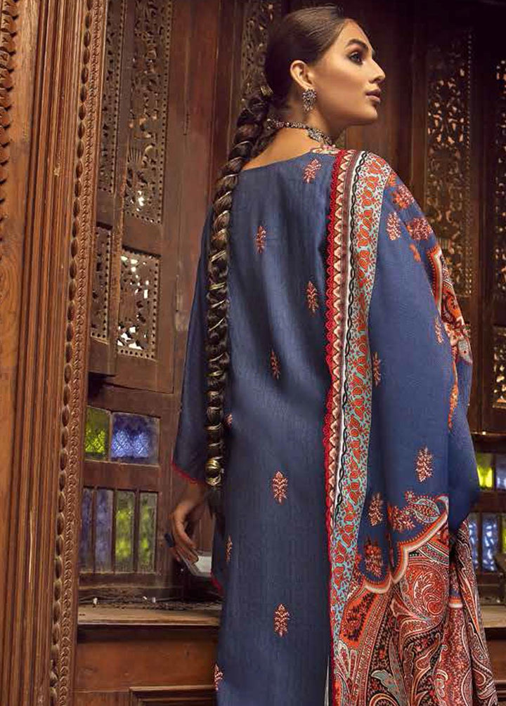 Gul Ahmed Printed Linen Suits Unstitched 3 Piece GA22UW AP-22014 - Winter Collection