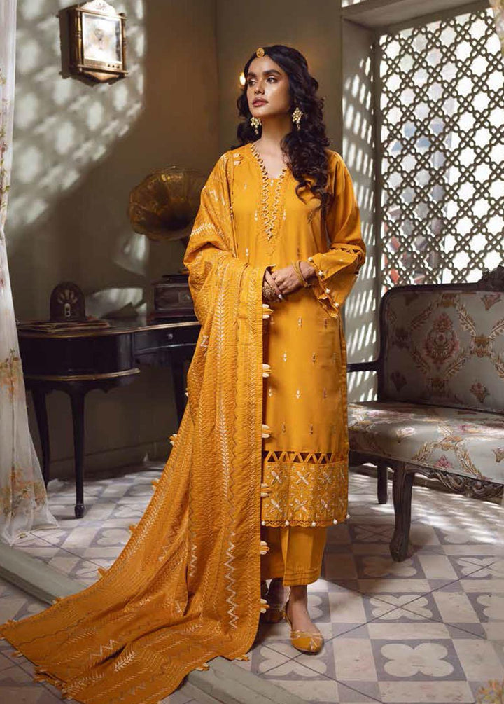Gul Ahmed Embroidered Karandi Suits Unstitched 3 Piece GA22UW AY-22008 - Winter Collection
