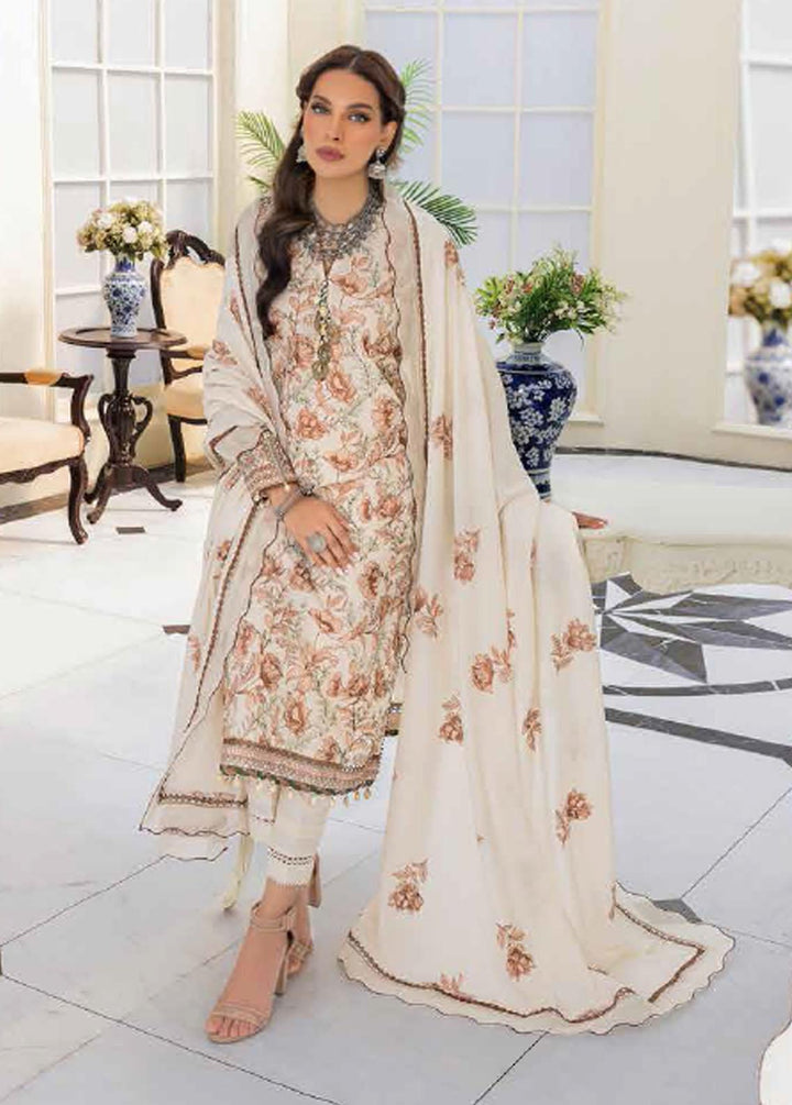 Gul Ahmed Embroidered Karandi Suits Unstitched 3 Piece GA22UW AY-22010 - Winter Collection