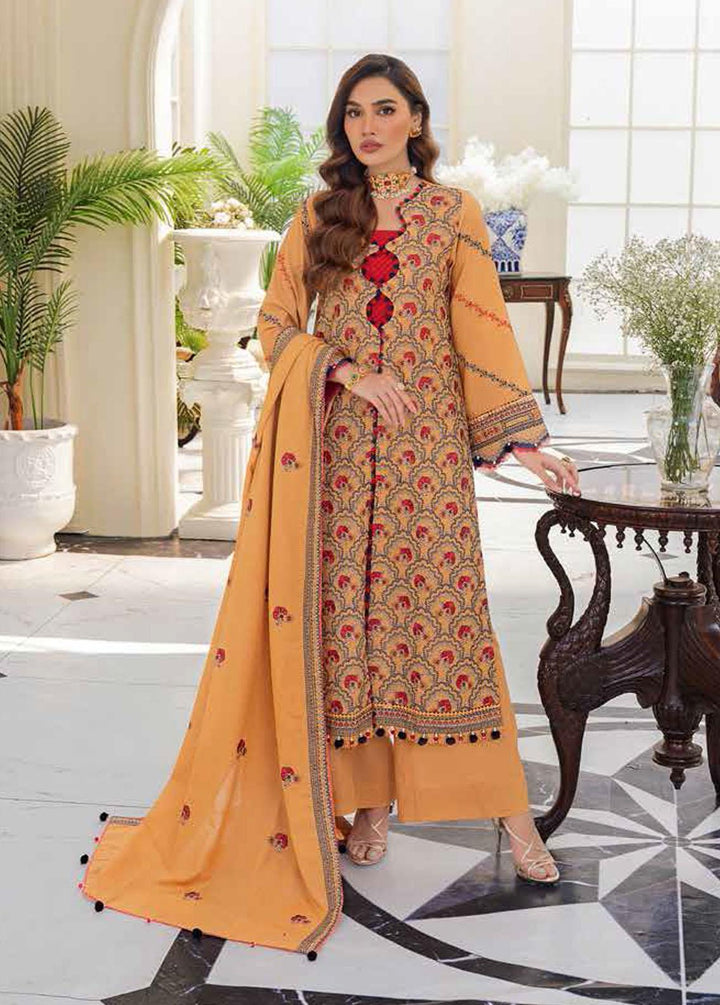 Gul Ahmed Embroidered Karandi Suits Unstitched 3 Piece GA22UW AY-22011 - Winter Collection