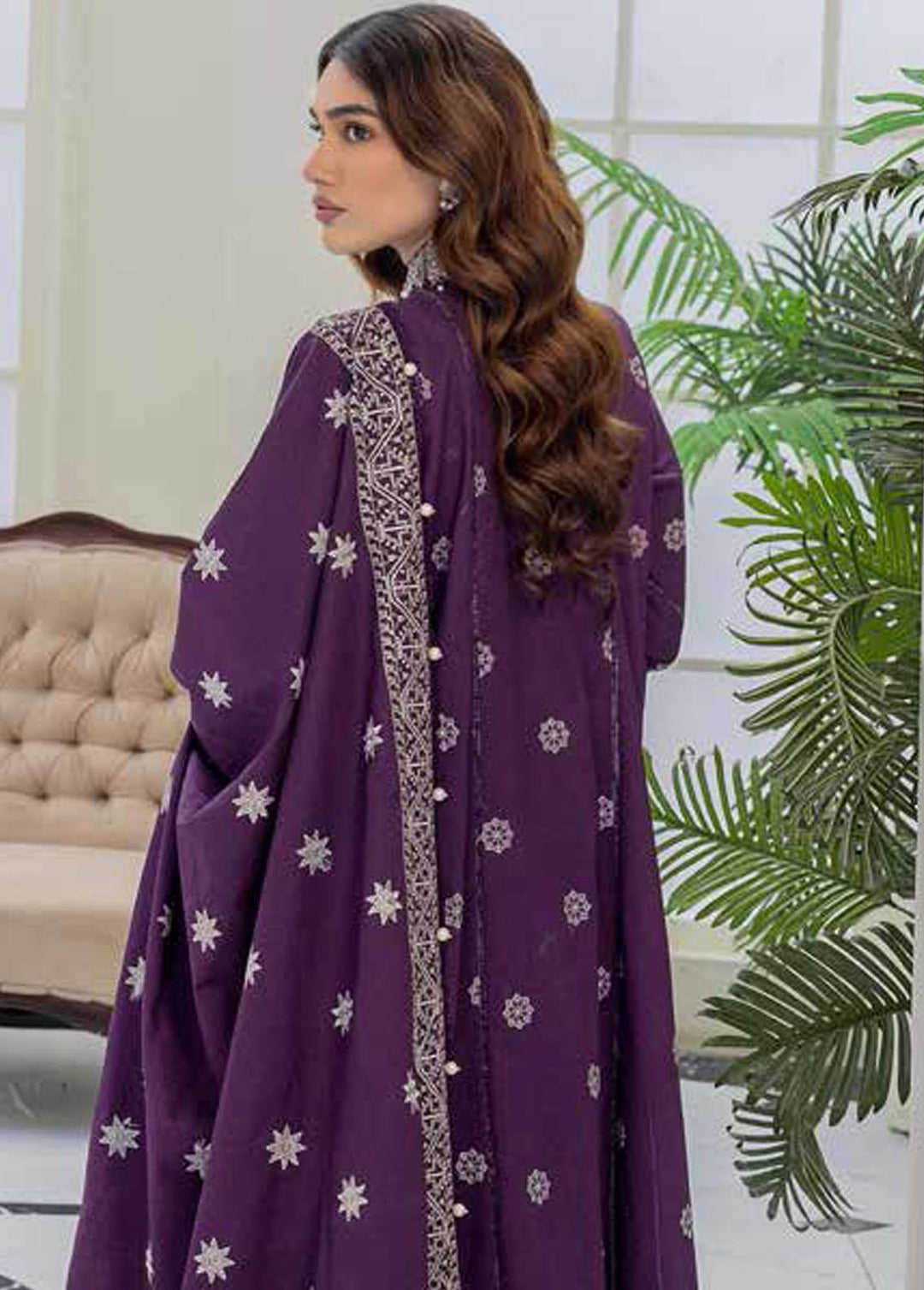 Gul Ahmed Embroidered Karandi Suits Unstitched 3 Piece GA22UW AY-22016 - Winter Collection