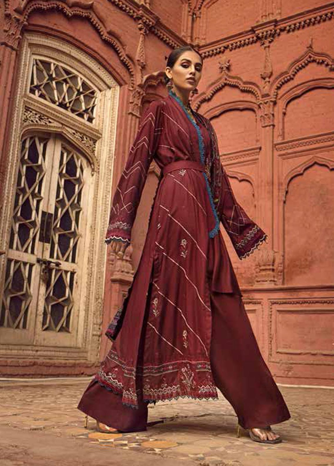 Gul Ahmed Embroidered Linen Suits Unstitched 3 Piece GA22UW LT-22002 - Winter Collection