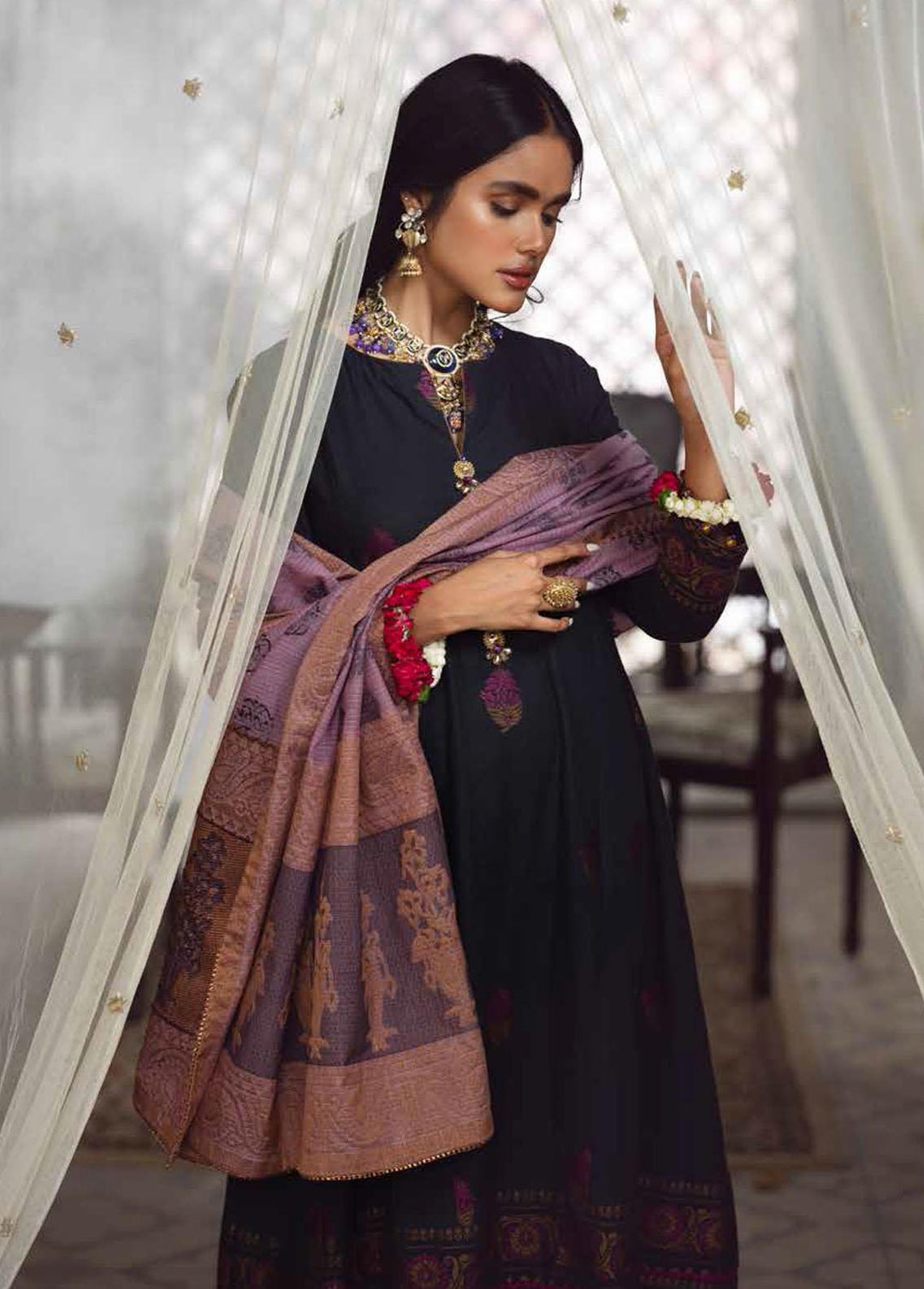 Gul Ahmed Fancy Jacquard Suits Unstitched 3 Piece GA22UW MJ-22066 - Winter Collection
