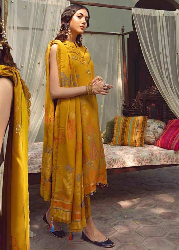 Gul Ahmed Fancy Linen Suits Unstitched 3 Piece GA22UW MJ-22082 - Winter Collection