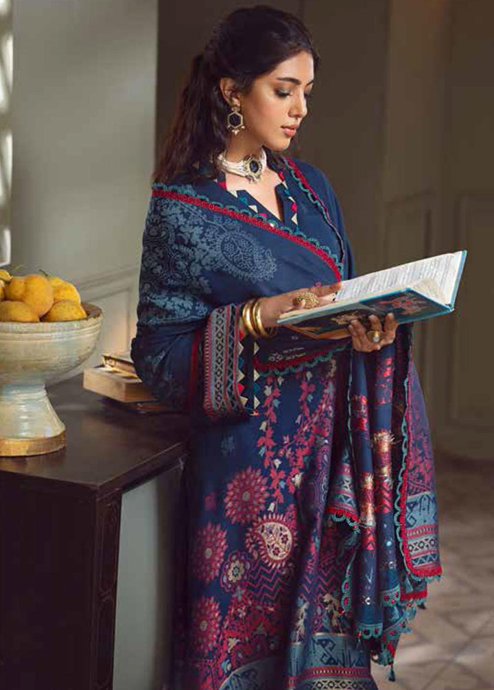 Gul Ahmed Fancy Linen Suits Unstitched 3 Piece GA22UW MJ-22084 - Winter Collection