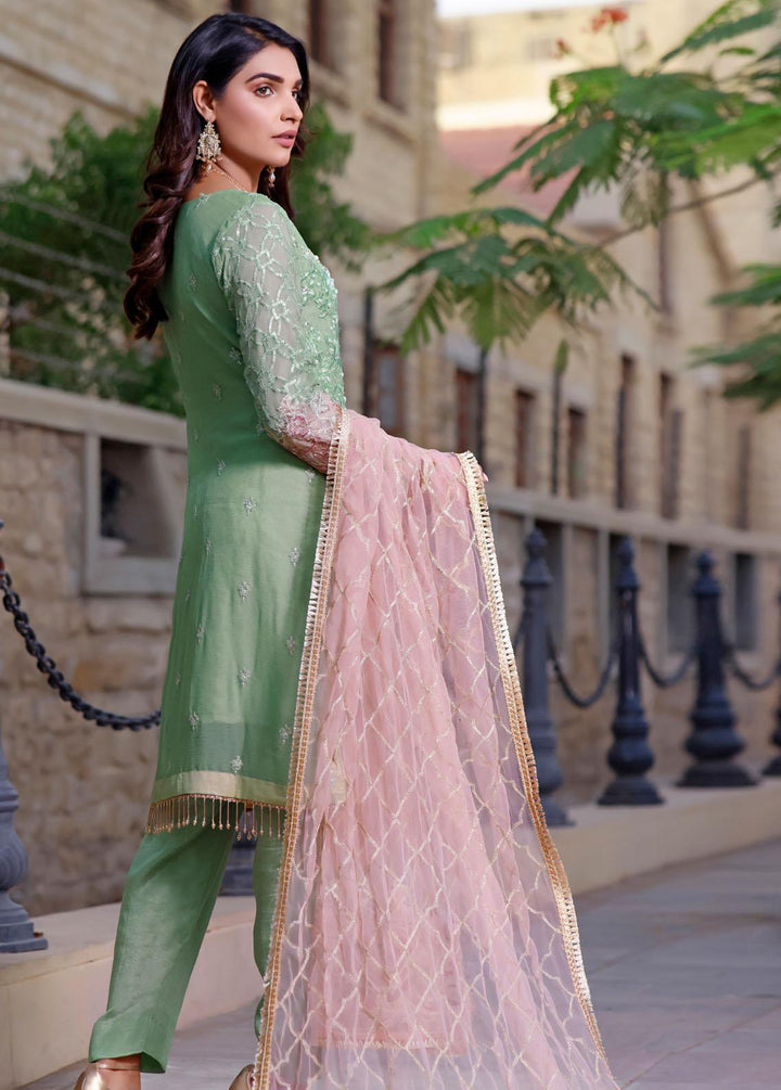 Gul-e-Mehnaaz By Hadia Eman Embroidered Chiffon Suits Unstitched 3 Piece HE22GM HEC-05 - Luxury Collection