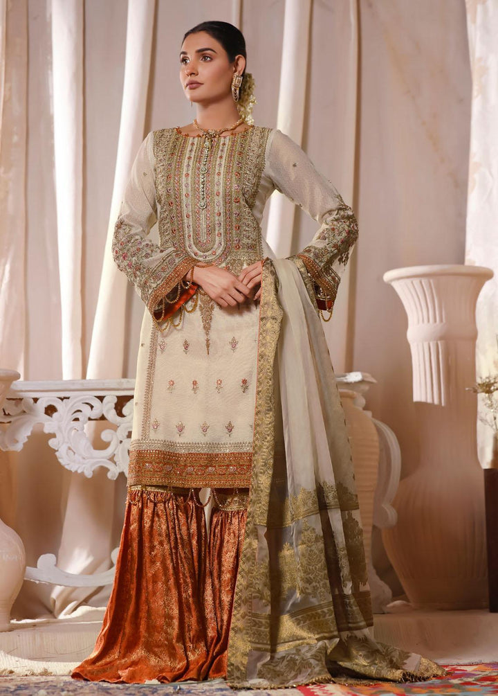 Gul-e-Mehnaaz By Hadia Eman Embroidered Chiffon Suits Unstitched 3 Piece HE22GM HEC-10 - Luxury Collection