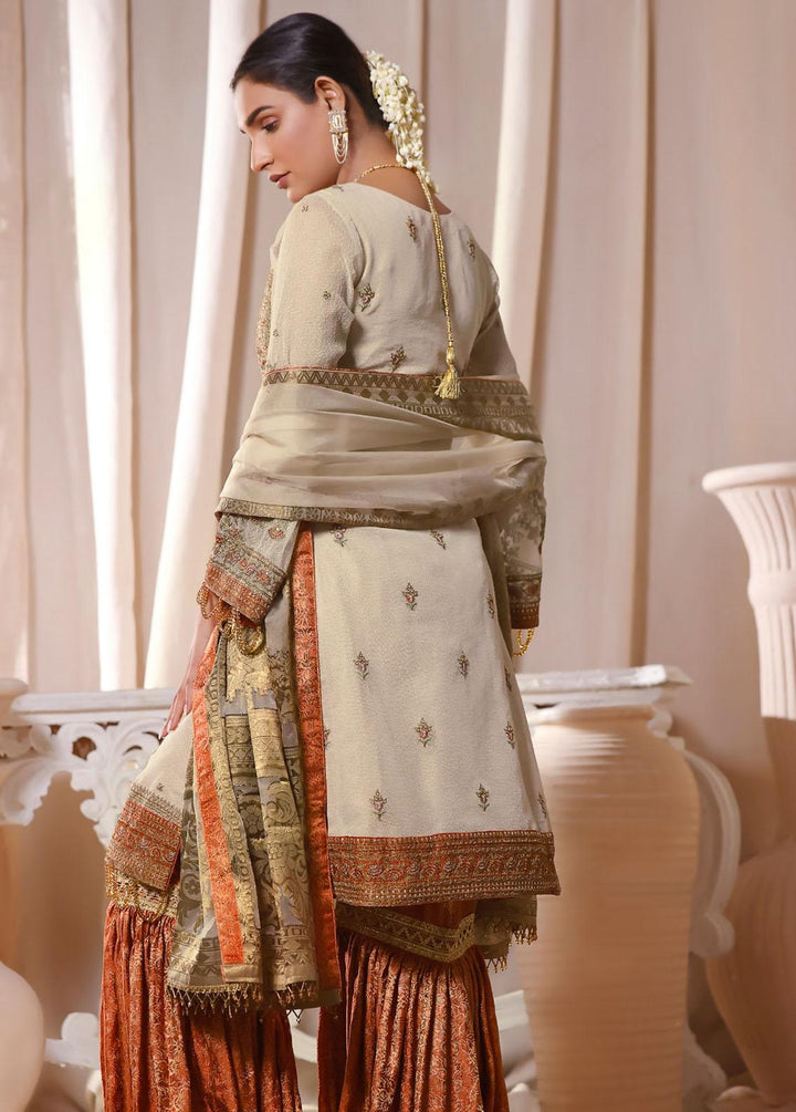 Gul-e-Mehnaaz By Hadia Eman Embroidered Chiffon Suits Unstitched 3 Piece HE22GM HEC-10 - Luxury Collection