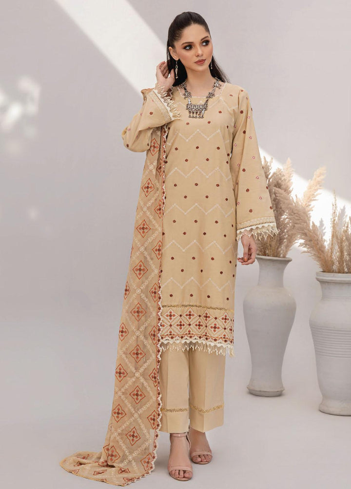 Gul-E-Noor By Aalaya Embroidered Lawn Suits Unstitched 3 Piece ALY23GN D-02 - Summer Collection