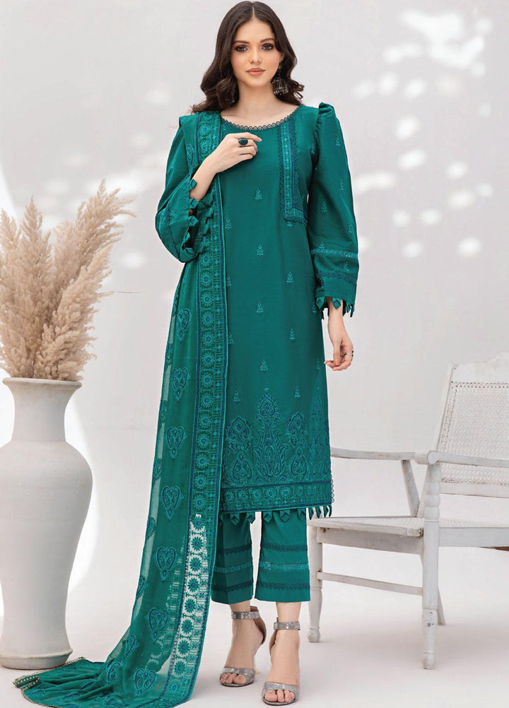 Gul-E-Noor By Aalaya Embroidered Lawn Suits Unstitched 3 Piece ALY23GN D-04 - Summer Collection