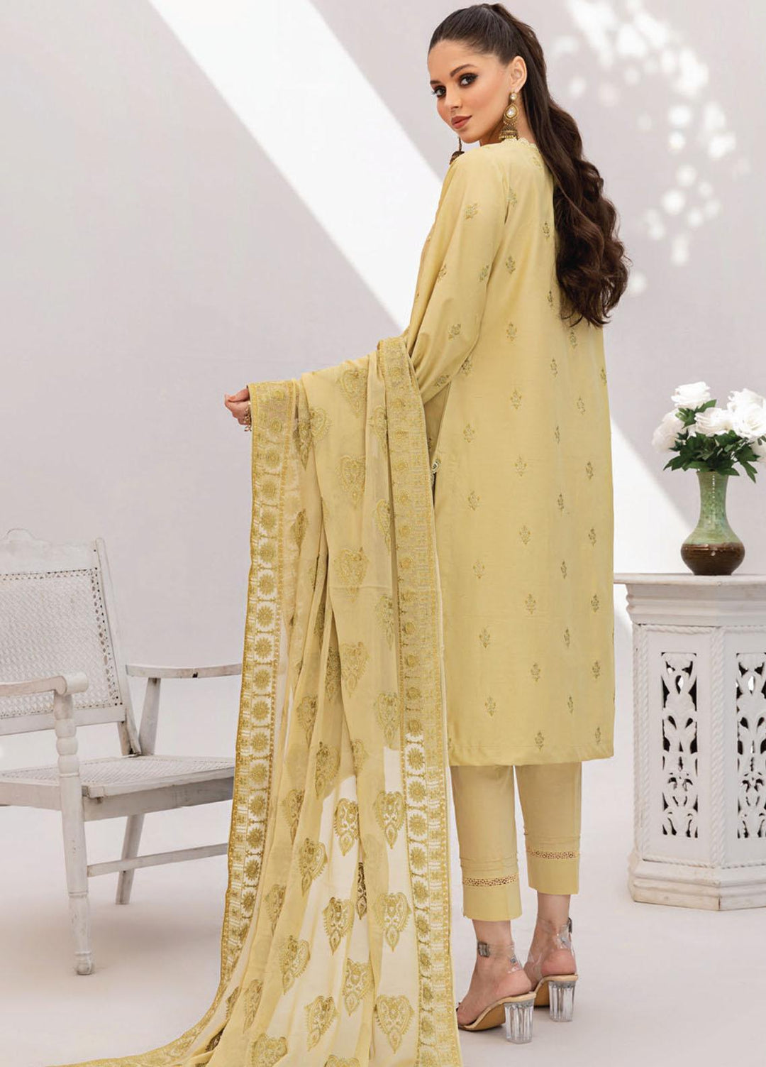 Gul-E-Noor By Aalaya Embroidered Lawn Suits Unstitched 3 Piece ALY23GN D-05 - Summer Collection
