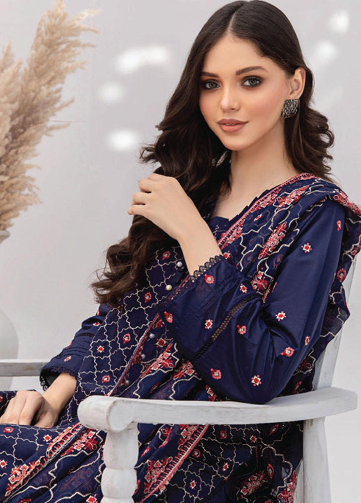 Gul-E-Noor By Aalaya Embroidered Lawn Suits Unstitched 3 Piece ALY23GN D-06 - Summer Collection