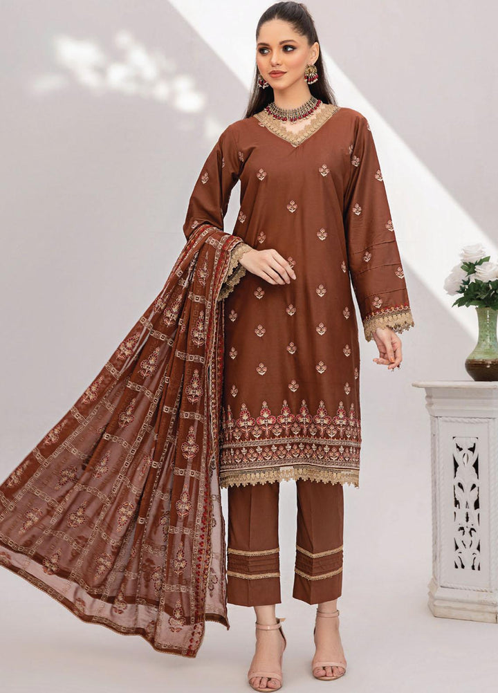 Gul-E-Noor By Aalaya Embroidered Lawn Suits Unstitched 3 Piece ALY23GN D-07 - Summer Collection