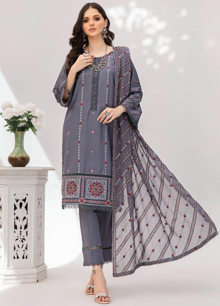 Gul-E-Noor By Aalaya Embroidered Lawn Suits Unstitched 3 Piece ALY23GN D-08 - Summer Collection