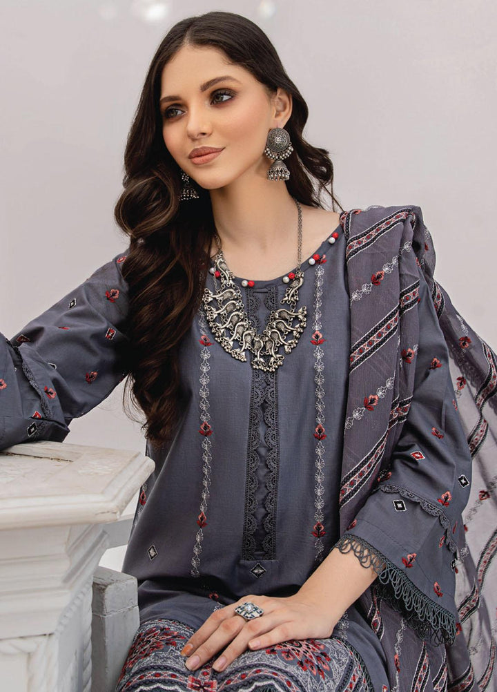 Gul-E-Noor By Aalaya Embroidered Lawn Suits Unstitched 3 Piece ALY23GN D-08 - Summer Collection