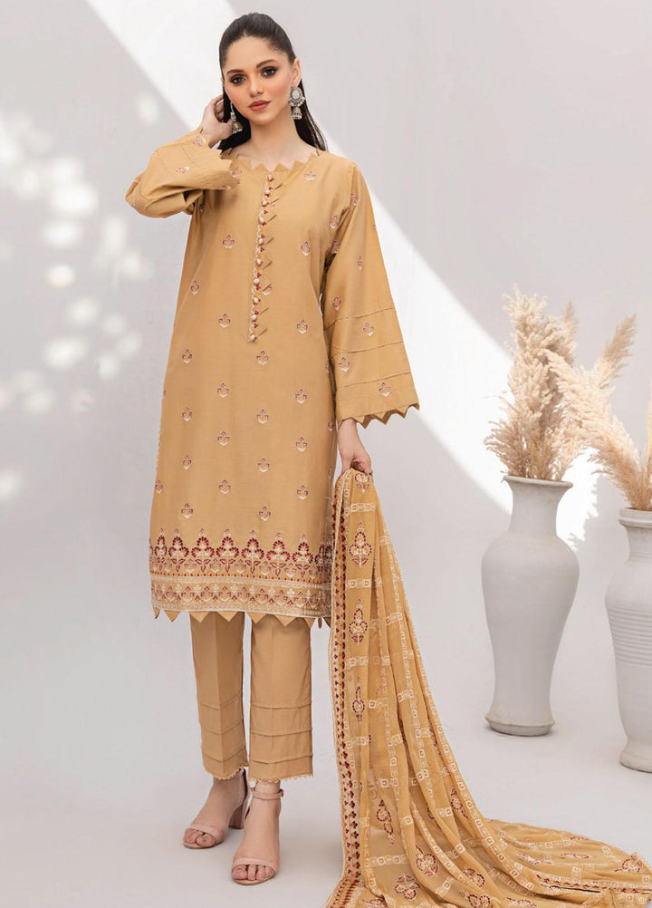 Gul-E-Noor By Aalaya Embroidered Lawn Suits Unstitched 3 Piece ALY23GN D-10 - Summer Collection