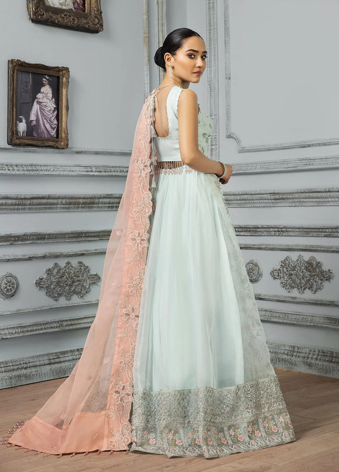 Gul Meera by House of Nawab Embroidered Organza Suits Unstitched 3 Piece HON21GM 02 MONIRA - Luxury Formals Collection