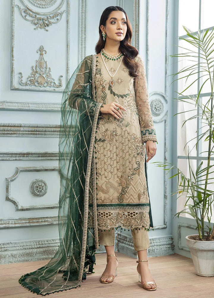 Gul Meera by House of Nawab Embroidered Organza Suits Unstitched 3 Piece HON21GM 04 GULALI - Luxury Formals Collection