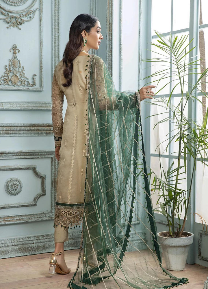 Gul Meera by House of Nawab Embroidered Organza Suits Unstitched 3 Piece HON21GM 04 GULALI - Luxury Formals Collection