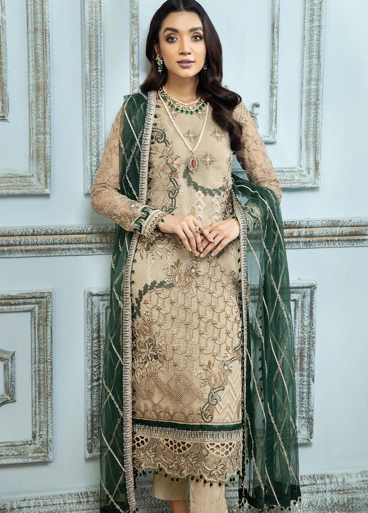 Gul Meera by House of Nawab Embroidered Organza Suits Unstitched 3 Piece HON21GM 04 GULALI - Luxury Formals Collection