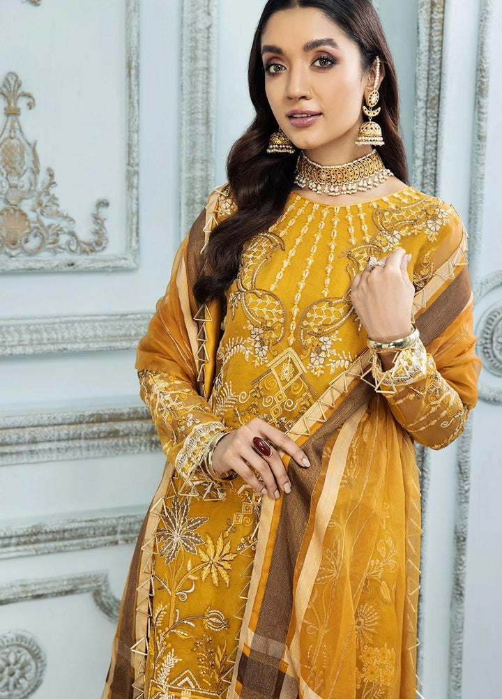 Gul Meera by House of Nawab Embroidered Organza Suits Unstitched 3 Piece HON21GM 06 FAATIN - Luxury Formals Collection