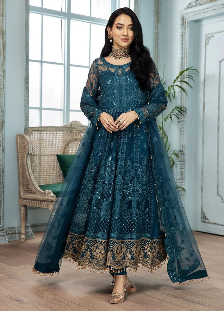 Gul Meera by House of Nawab Embroidered Net Suits Unstitched 3 Piece HON21GM 09 SABUHI - Luxury Formals Collection