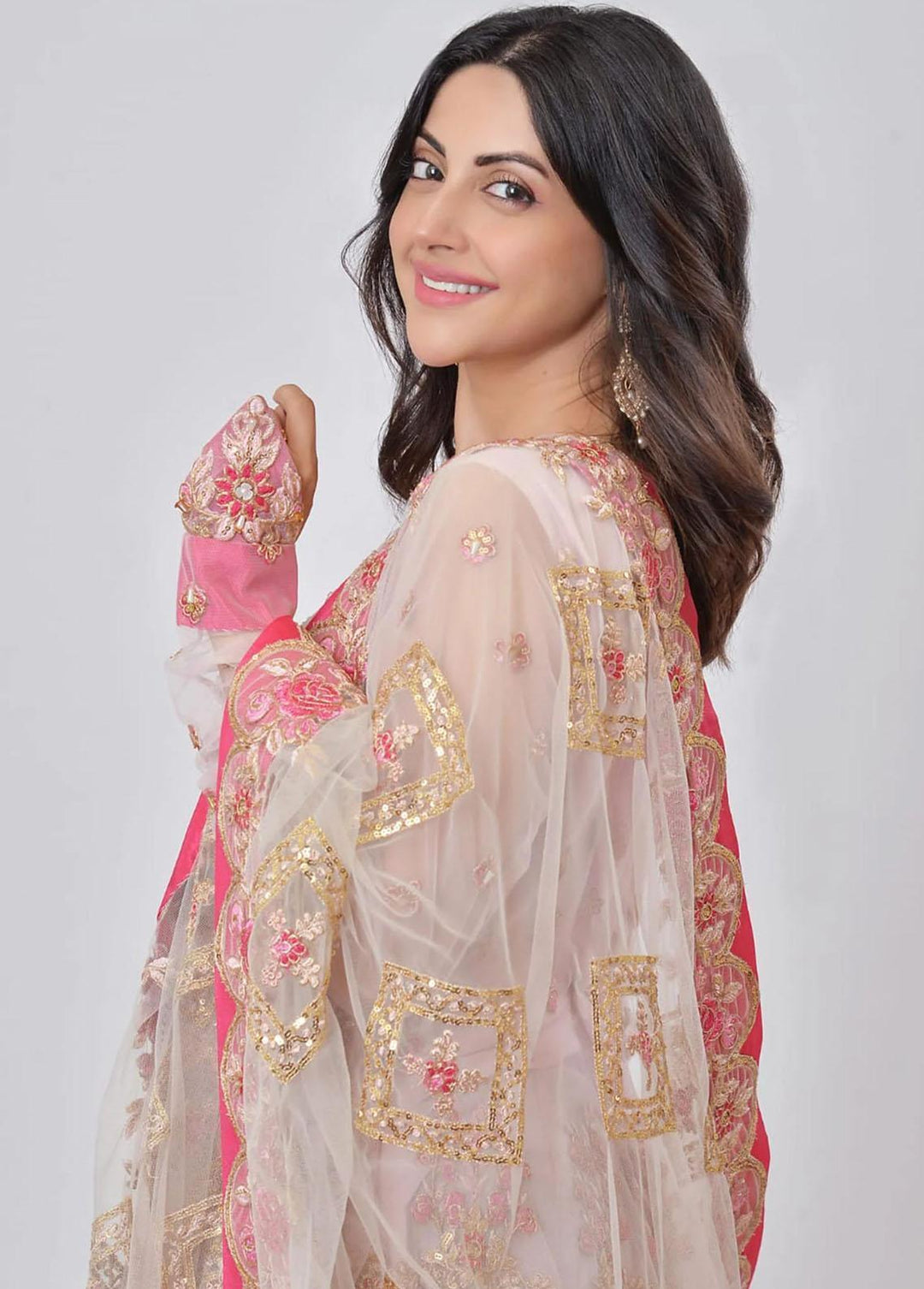 Ayat Pret Formal Net 3 Piece Suit Kanwal