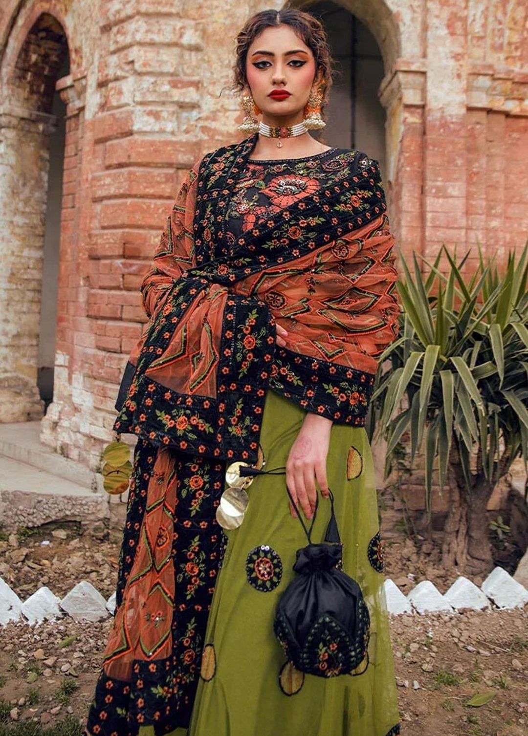 Ayat Pret Formal Net 4 Piece Suit Satrangi