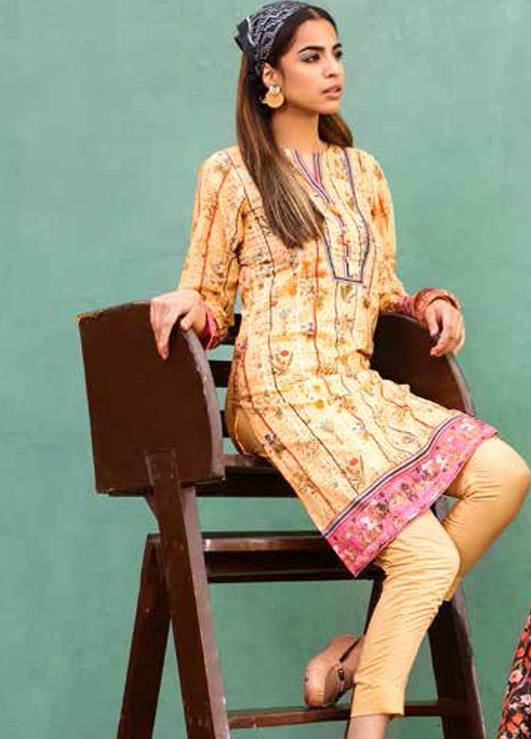 Gul Ahmed Printed Lawn  Unstitched Kurties GA21BG SL-936 B - Summer Collection