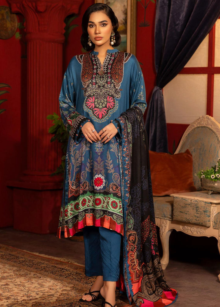 Gul Ahmed Printed Linen Suits Unstitched 3 Piece GA23WC LT 32024 - Winter Collection