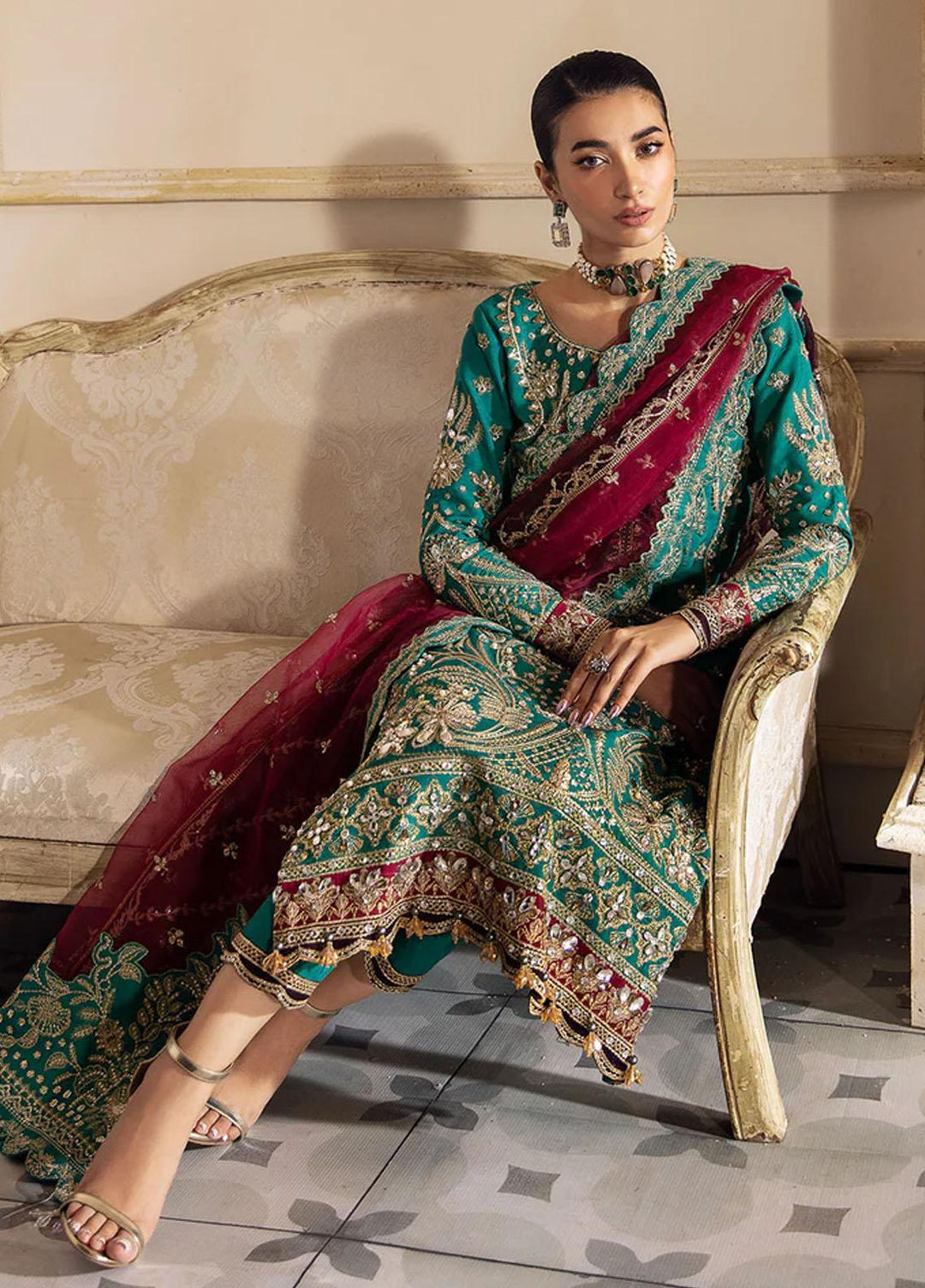 Gulaal Pret Embroidered  3 Piece Suit GL-WS-23V1-40 Amirah