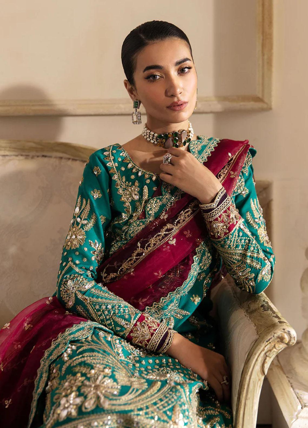 Gulaal Pret Embroidered  3 Piece Suit GL-WS-23V1-40 Amirah