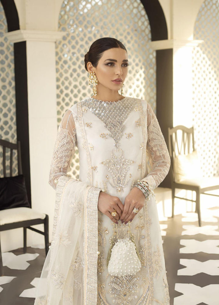 Gulaal Embroidered Net Suits Unstitched 3 Piece GL21E D-03 ZURIA - Luxury Collection