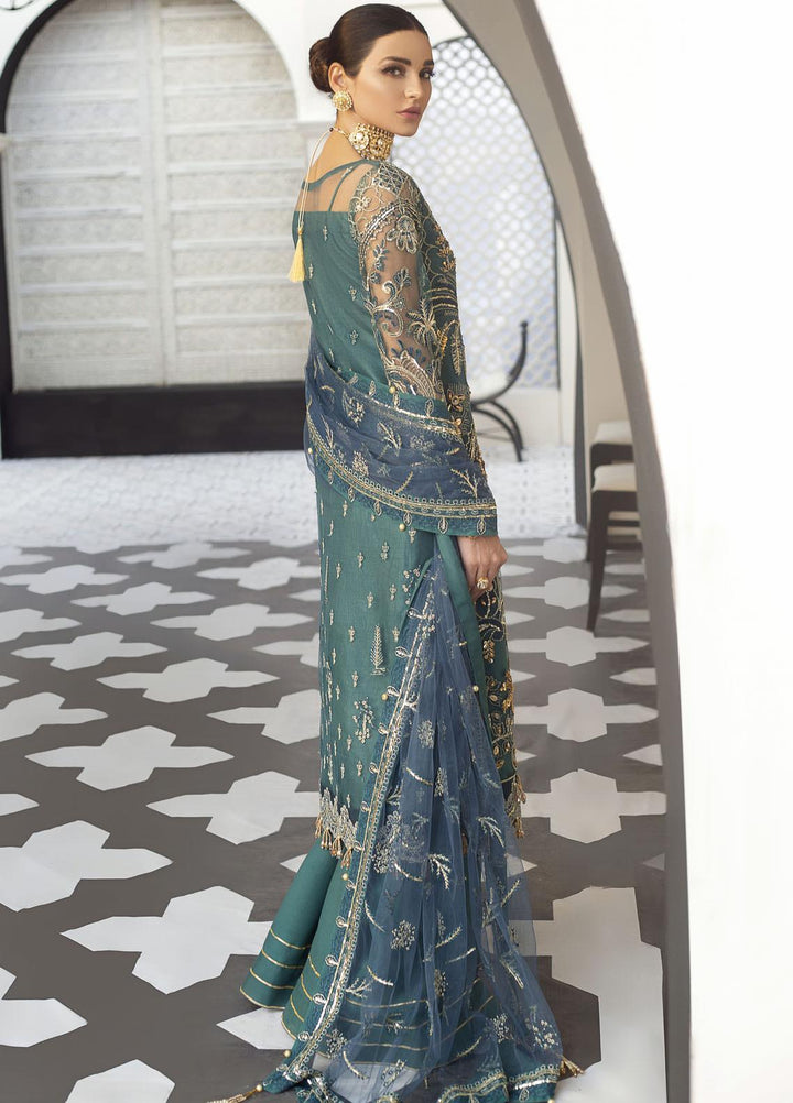 Gulaal Embroidered Net Suits Unstitched 3 Piece GL21E D-04 ARIA - Luxury Collection