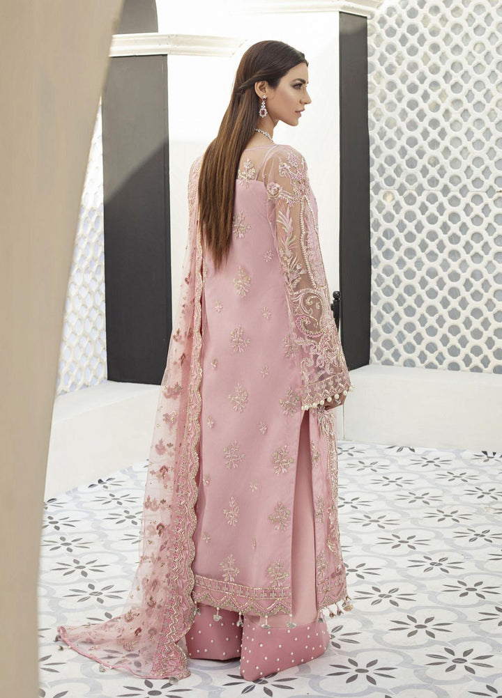 Gulaal Embroidered Net Suits Unstitched 3 Piece GL21E D-05 ROSELYN - Luxury Collection