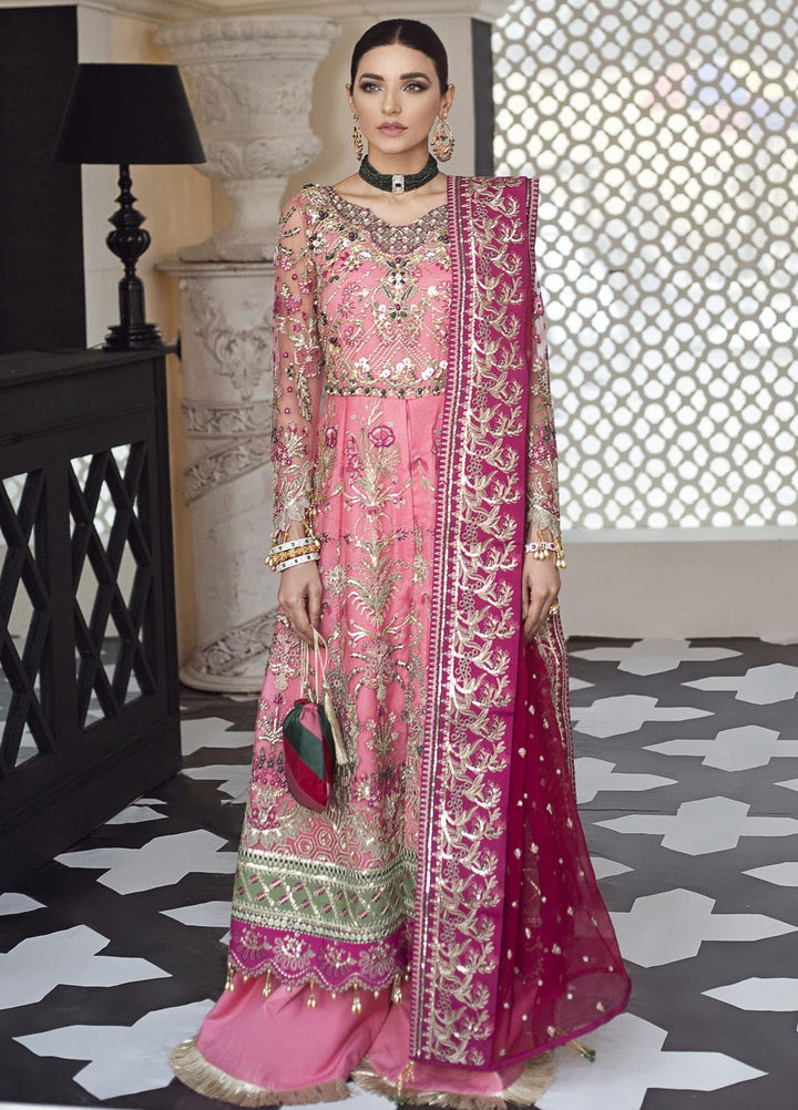 Gulaal Embroidered Net Suits Unstitched 3 Piece GL21E D-07 SOFIA - Luxury Collection