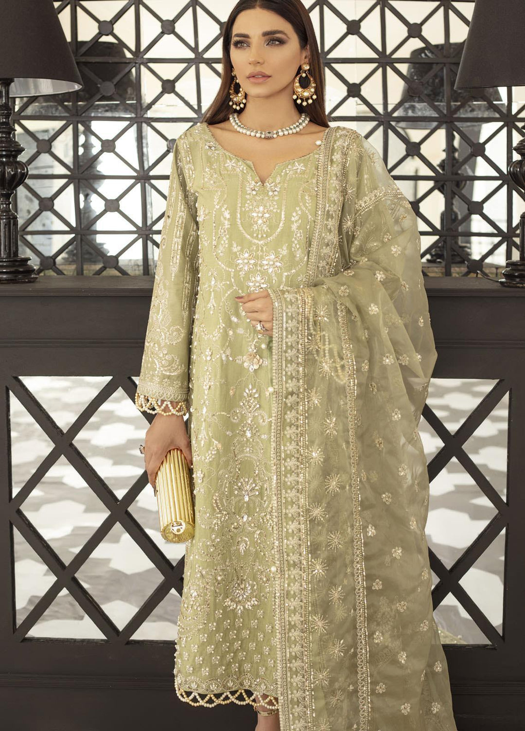 Gulaal Embroidered Grip Suits Unstitched 3 Piece GL21E D-08 CLARA - Luxury Collection