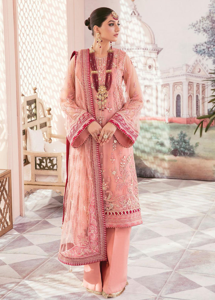Gulaal Embroidered Net Suits Unstitched 4 Piece GL22E 04 Miyera - Luxury Formals Collection