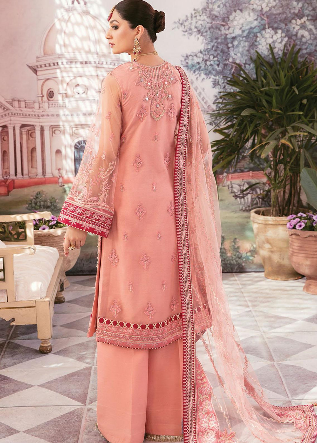 Gulaal Embroidered Net Suits Unstitched 4 Piece GL22E 04 Miyera - Luxury Formals Collection