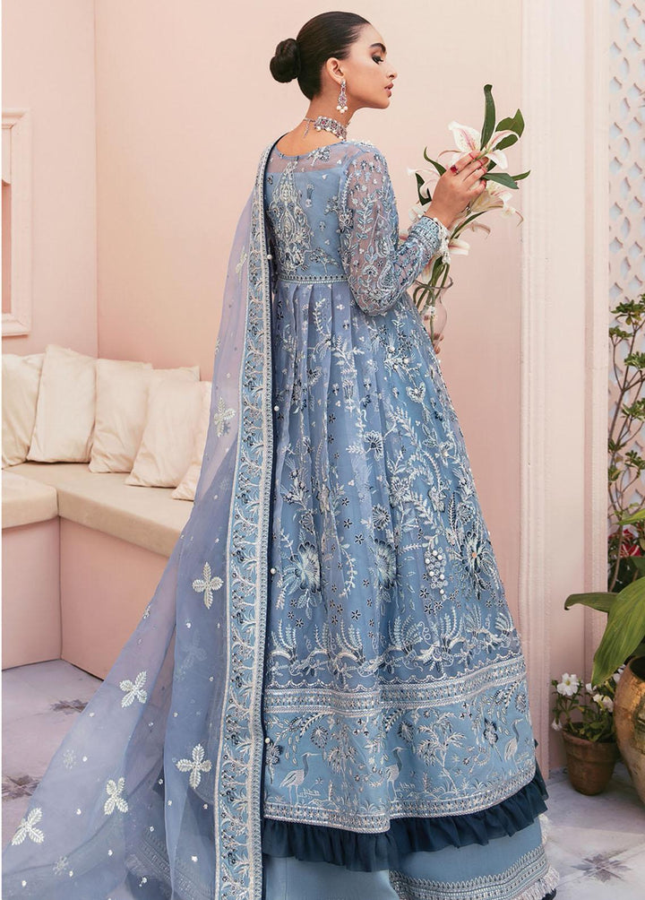 Gulaal Embroidered Organza Suits Unstitched 4 Piece GL22E 07 Esraa - Luxury Formals Collection