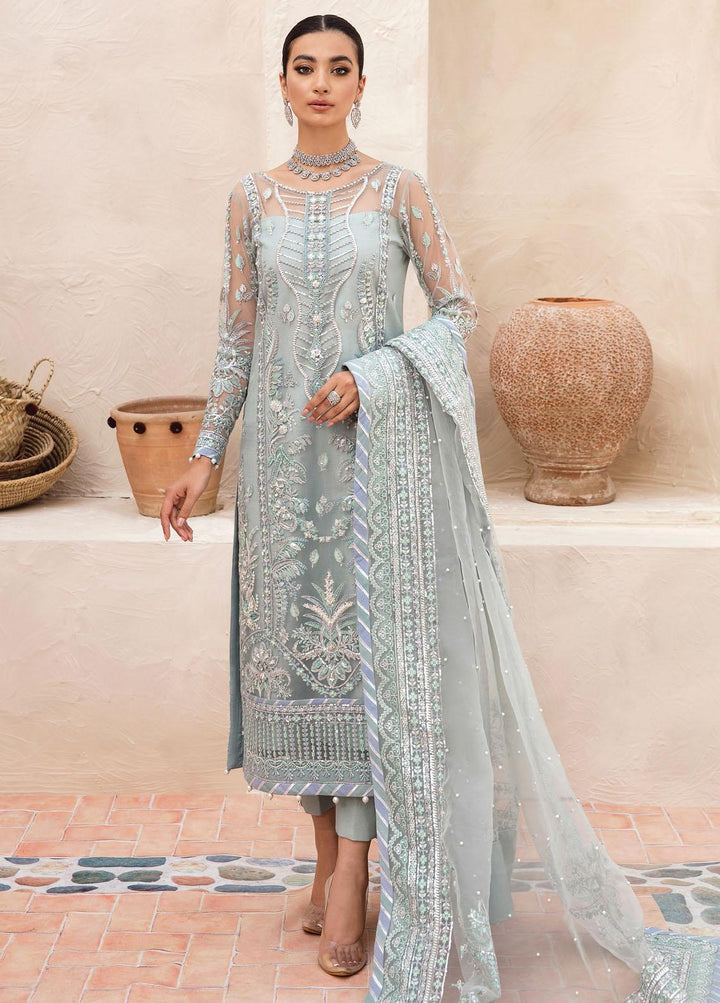 Gulaal Embroidered Net Suits Unstitched 3 Piece GL22LF 01 Fairouz - Luxury Formals Collection