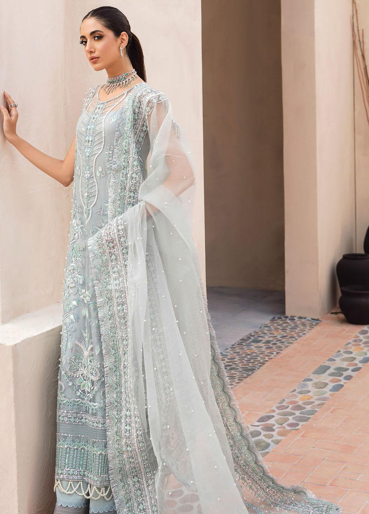 Gulaal Embroidered Net Suits Unstitched 3 Piece GL22LF 01 Fairouz - Luxury Formals Collection