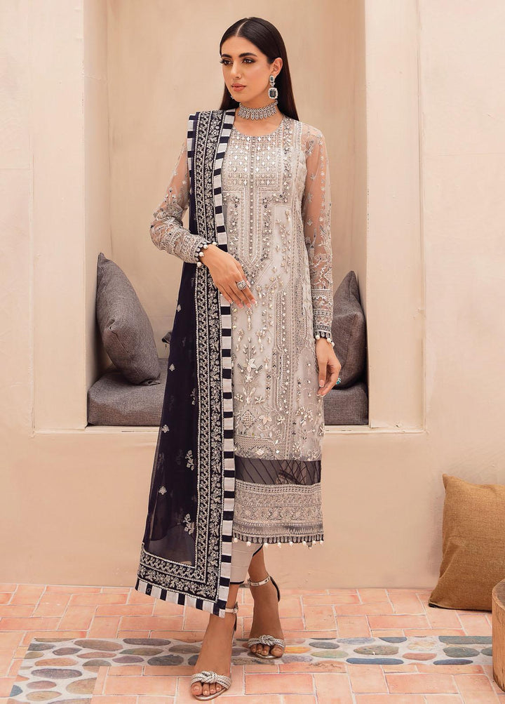 Gulaal Embroidered Net Suits Unstitched 3 Piece GL22LF 02 Aarah - Luxury Formals Collection