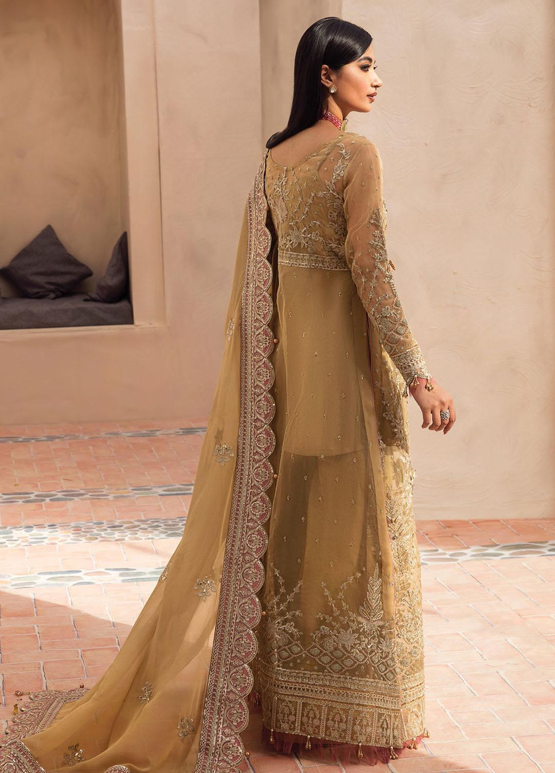 Gulaal Embroidered Organza Suits Unstitched 3 Piece GL22LF 03 Zohra - Luxury Formals Collection