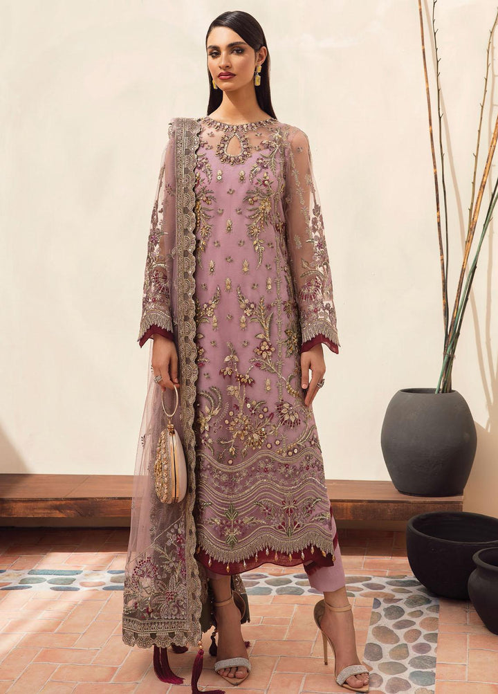 Gulaal Embroidered Net Suits Unstitched 3 Piece GL22LF 06 Simaar - Luxury Formals Collection