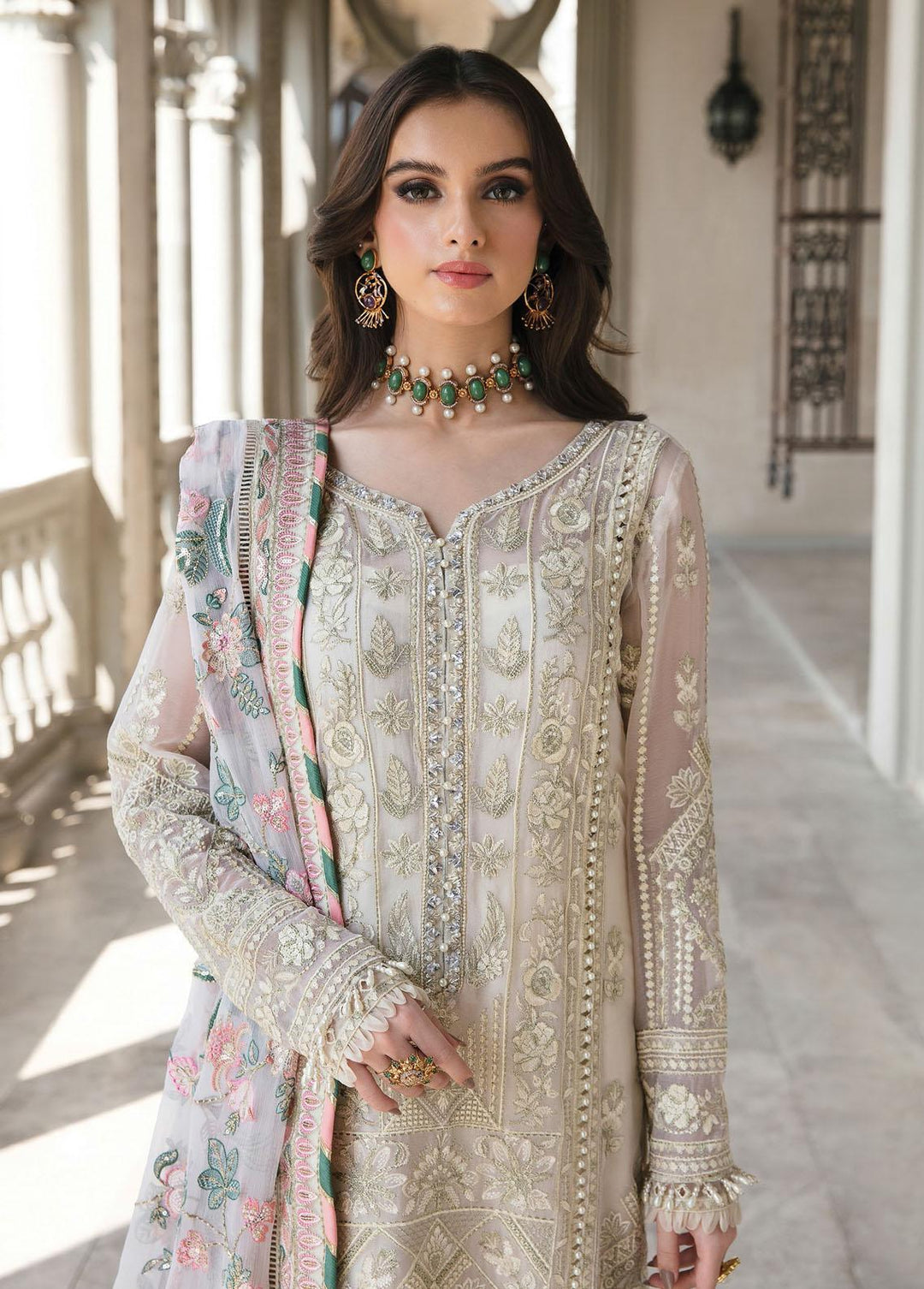 Gulaal Embroidered Chiffon Suits Unstitched 4 Piece GL23C 03 Camile - Eid Collection