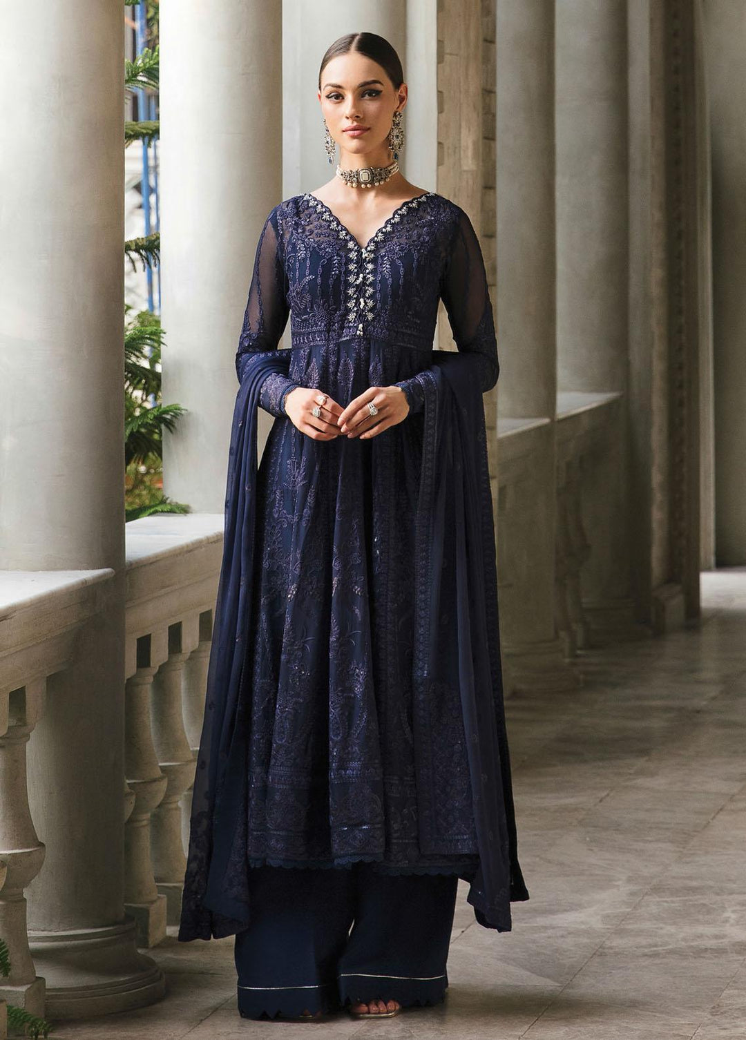 Gulaal Embroidered Chiffon Suits Unstitched 4 Piece GL23C 05 Maya - Eid Collection